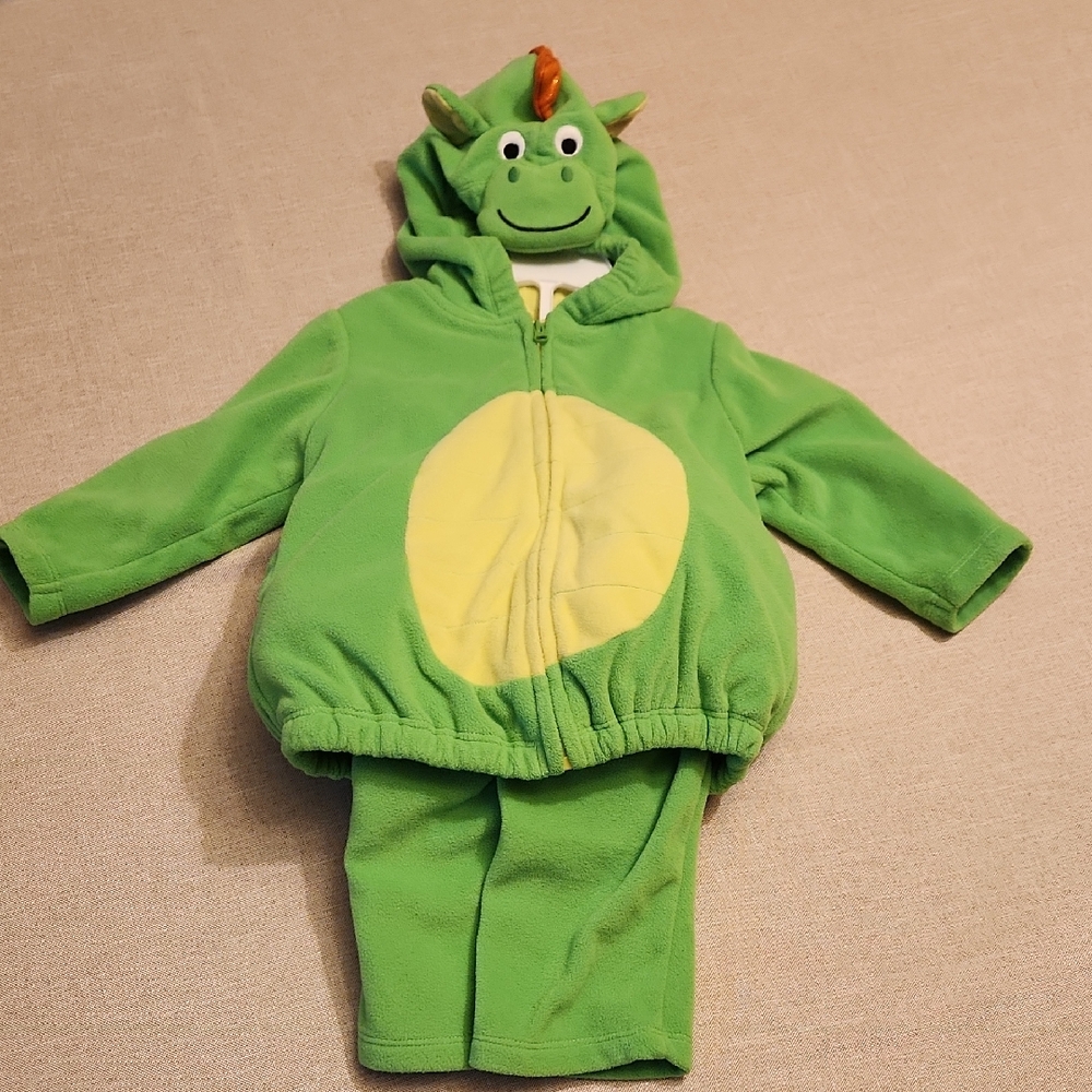 Carter's Green Dragon Costume with Yellow Accent
